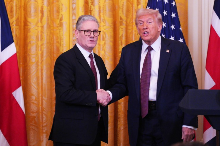 The UK could be set to dodge US tariffs with work set to begin on a new US-UK trade deal, it emerged during Sir Keir Starmer’s visit to US President Donald Trump. Photo: PA