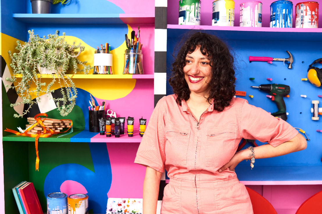 Artist Hanna Benihoud is presenting her work to the public for free at Granary Square this International Women's Day