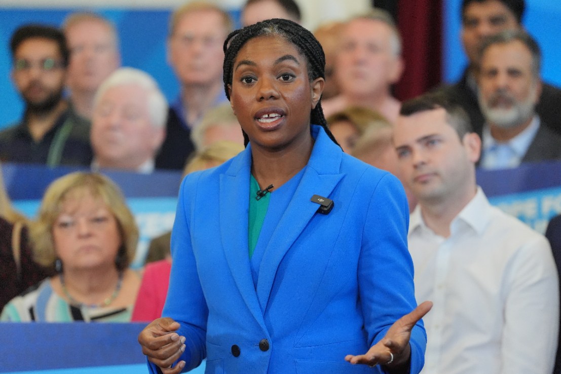 The Conservatives are facing an “extremely difficult” challenge in May’s local elections, Kemi Badenoch warned as she launched the party’s campaign to win town halls. Photo: PA