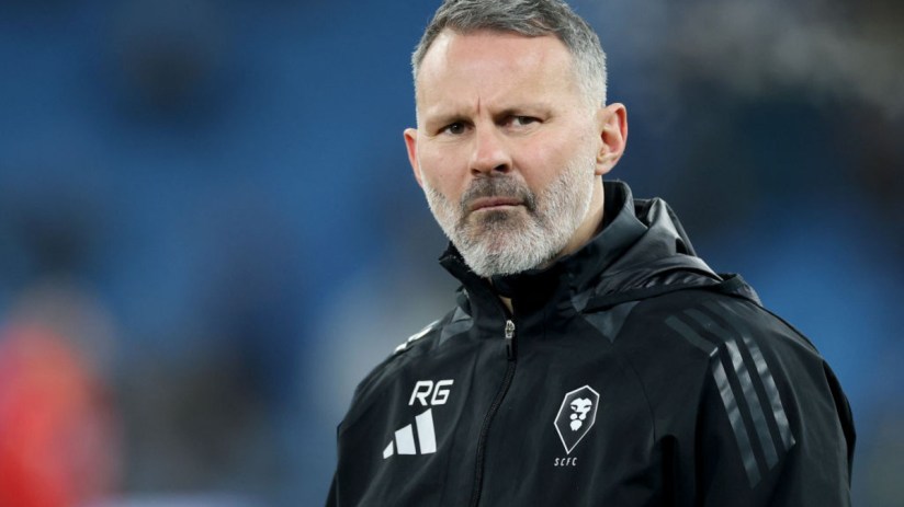 Ryan Giggs is currently working for Salford City, a team he co-owns. (Photo by Carl Recine/Getty Images)
