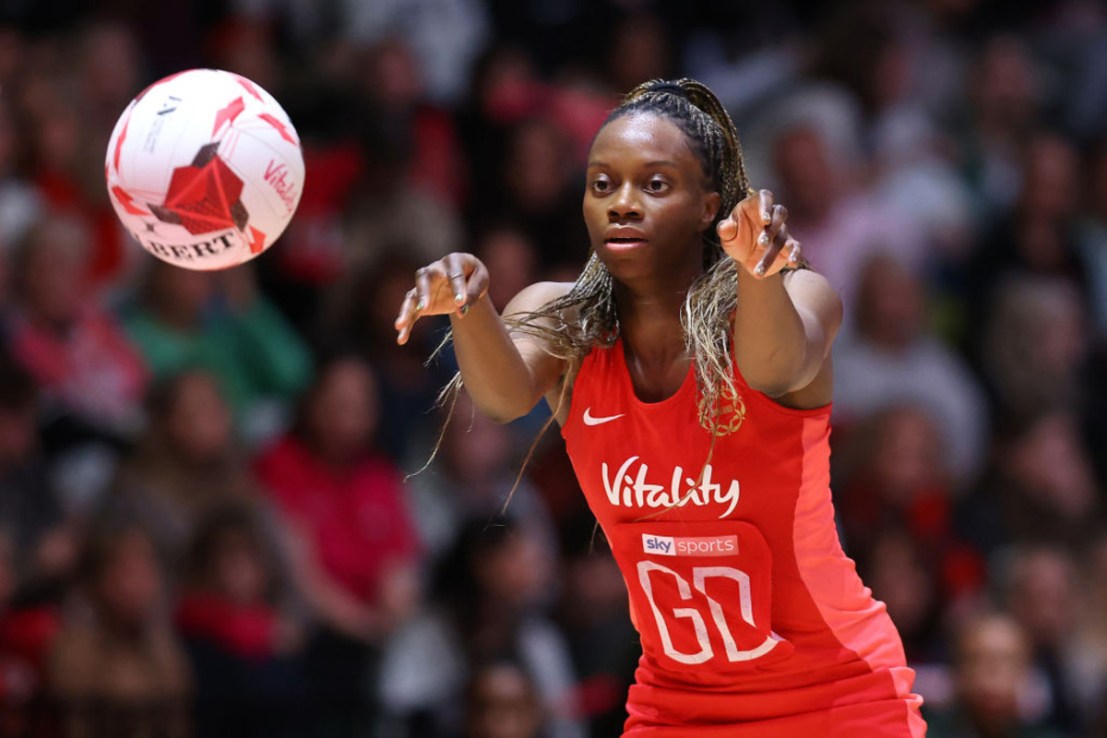 Vitality is a major sponsor of the England netball team. (Photo by Charlie Crowhurst/Getty Images for England Netball)