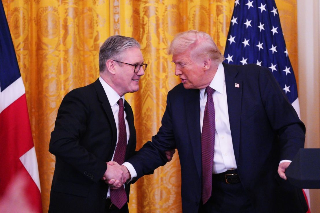 Many UK small businesses were already suffering from low sales before sweeping tariffs were introduced. 
 (Photo by Carl Court - Pool/Getty Images)