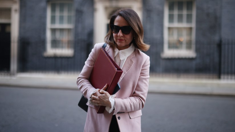 LONDON, ENGLAND - MARCH 4: Work and Pensions Secretary Liz Kendall leaves following the weekly cabinet meeting at 10 Downing Street on March 4, 2025 in London, England. (Photo by Dan Kitwood/Getty Images)
