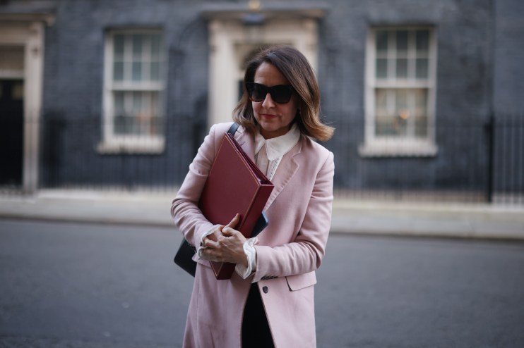 LONDON, ENGLAND - MARCH 4: Work and Pensions Secretary Liz Kendall leaves following the weekly cabinet meeting at 10 Downing Street on March 4, 2025 in London, England. (Photo by Dan Kitwood/Getty Images)