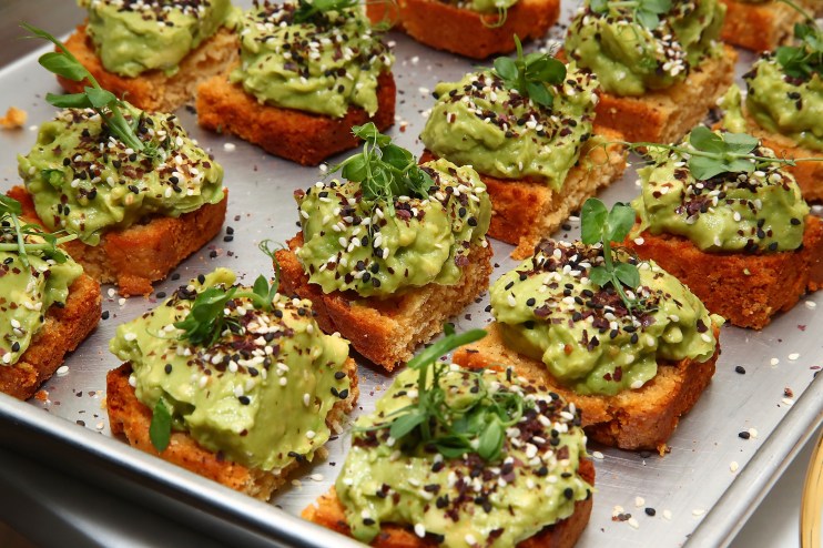 NEW YORK, NY - APRIL 19: Avocado toast is served during CBD For Life future of healing event held at the Alchemists Kitchen on April 19, 2017 in New York City. (Photo by Astrid Stawiarz/Getty Images for CBD For Life)