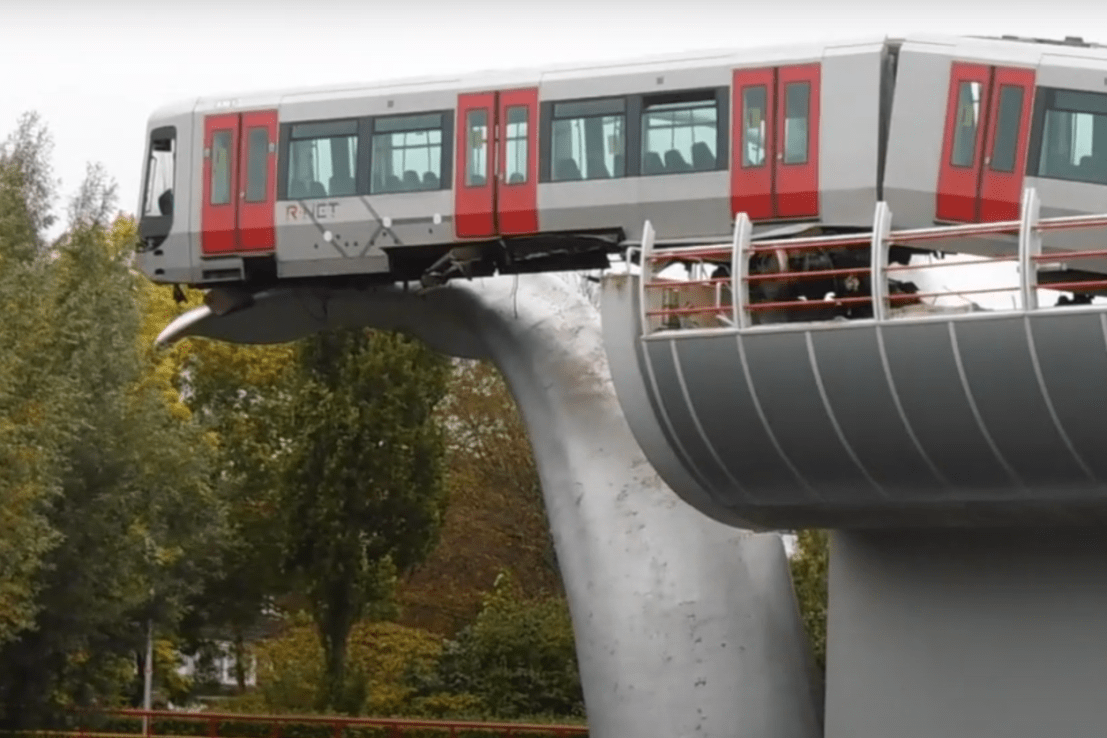 The power of art, symbolised by a Rotterdam metro saved by a whale's tail (Kim Naomi/Wikimedia Commons)