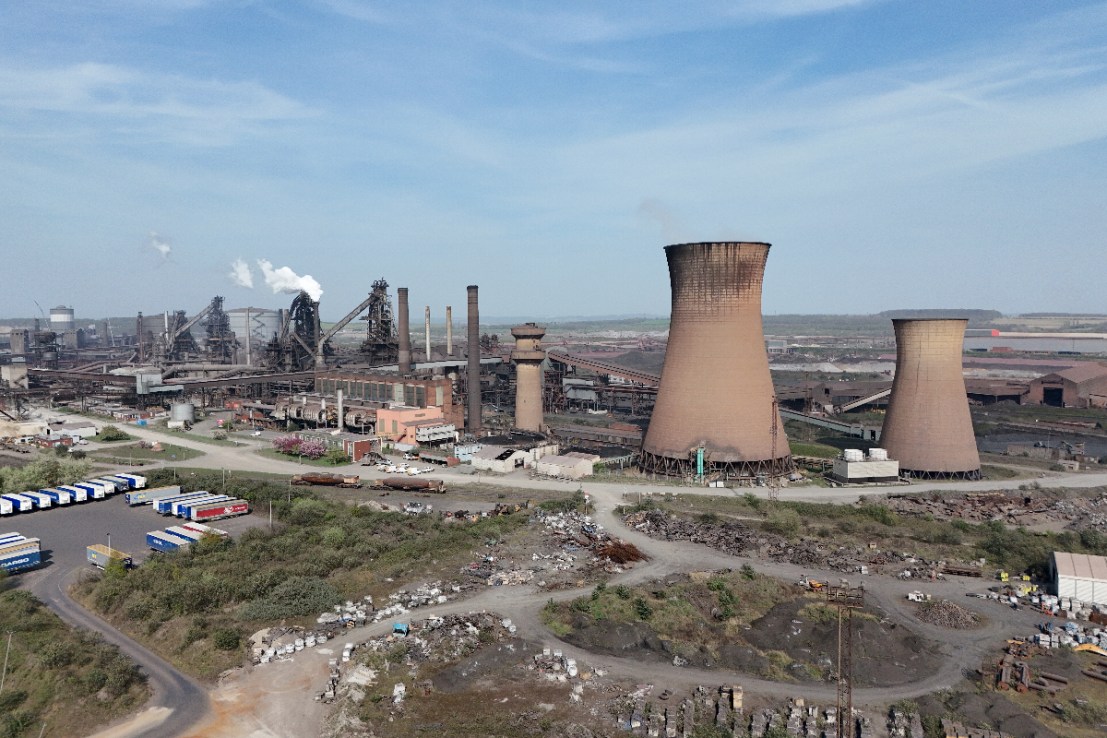 The British Steel works in Scunthorpe, North Lincolnshire. Picture date: Saturday April 12, 2025. Photo: PA