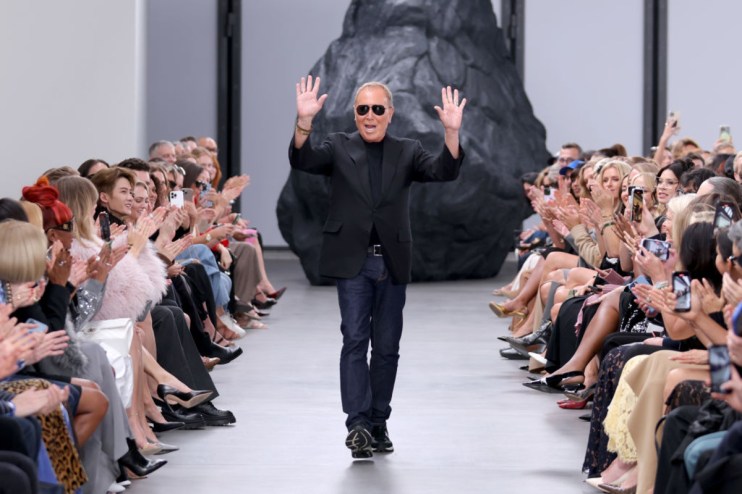 Designer Michael Kors walks the runway finale during Michael Kors Collection Spring/Summer 2025 Runway Show at The Shed on September 10, 2024 in New York City. (Photo by JP Yim/Getty Images for Michael Kors)