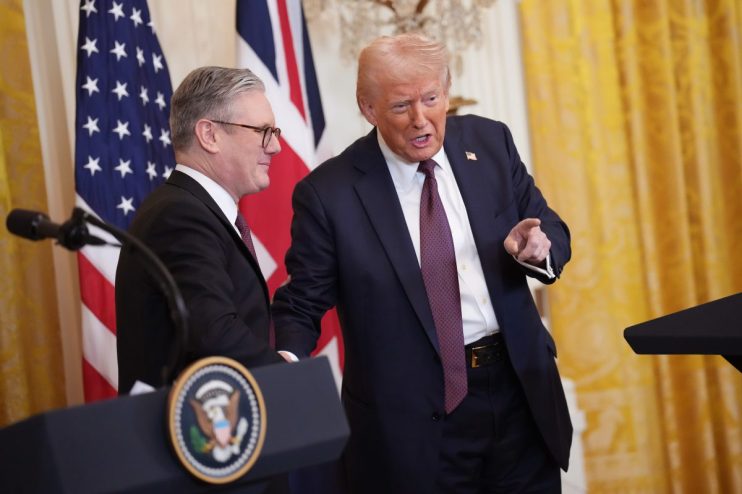 The UK and US have been negotiating on a trade deal for cars and steel tariffs.