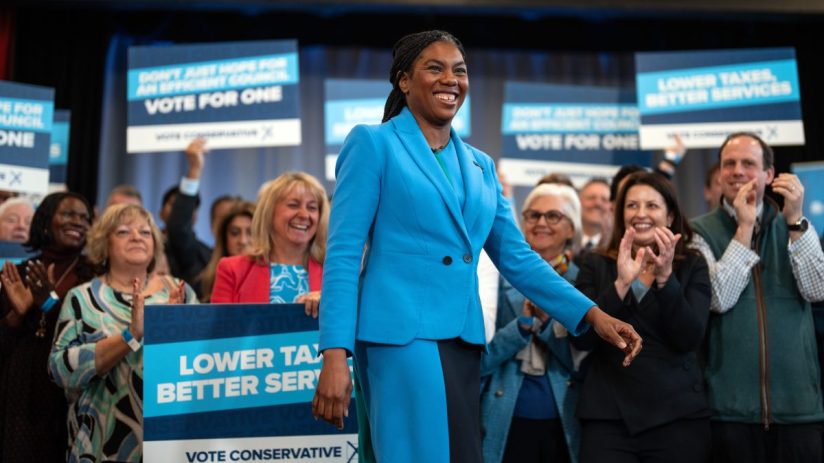 Kemi Badenoch “agrees” with Robert Jenrick that “we need to bring centre-right voters together”, her official spokesman had said. (Photo by Carl Court/Getty Images)