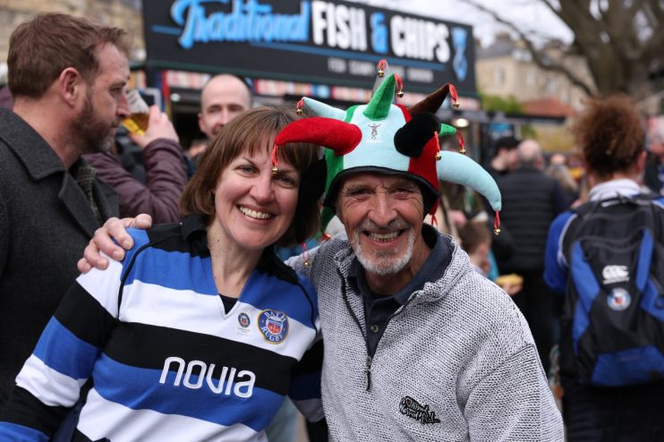 One of the commandments of the “Rugby Values” brigade is the ability for home and away fans to sit next to each other, enjoy a beer and have some healthy banter.