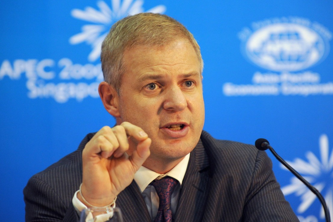 International Chamber of Commerce Secretary General John Denton (Photo credit: HOANG DINH NAM/AFP via Getty Images)