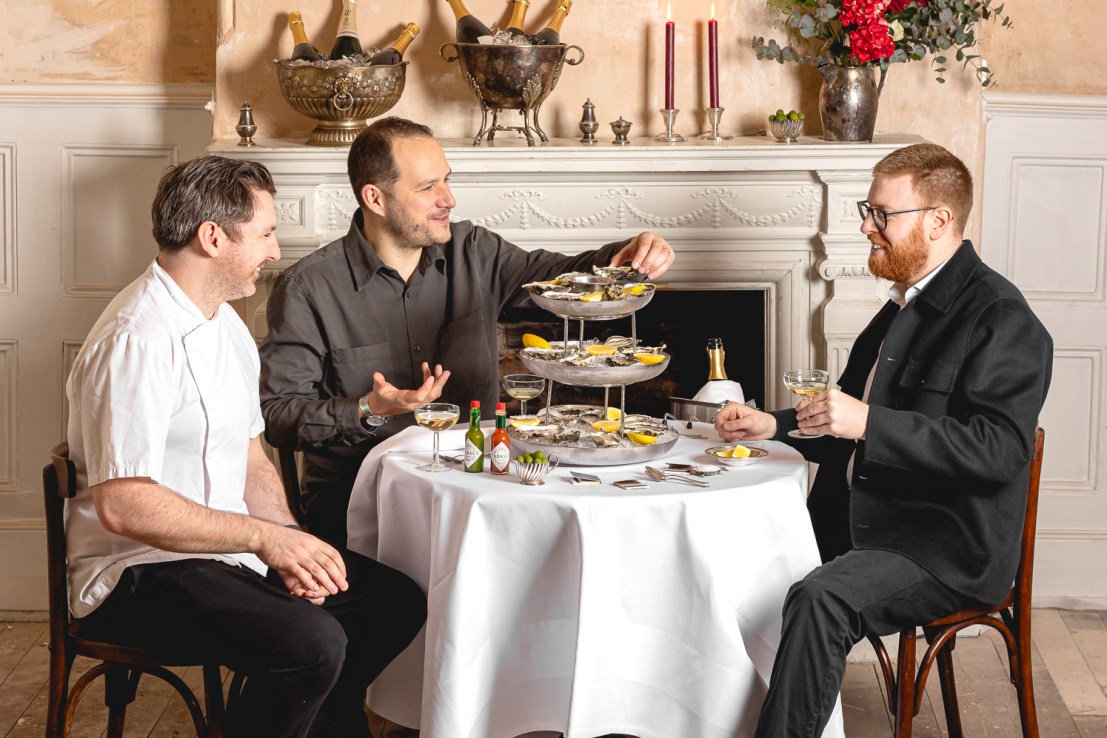 One Club Row: An intimate grade two listed dining room, where the ambience is enhanced by a pianist, who very possibly played at Quaglinos in the late nineties, added some bank holiday magic. 
