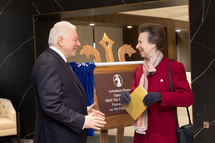 Princess Anne opened the new Arbuthnot office last year. (Image: Arbuthnot)