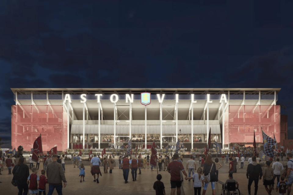 Villa Park's North Stand is set to more than double in capacity