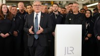 Keir Starmer spoke about the UK-US trade deal at Jaguar Land Rover's factory in the West Midlands. (credit: PA)