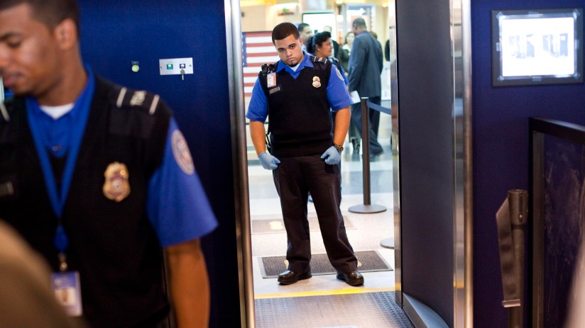 Napolitano Inspects New Advanced Imaging Technology Scanners At JFK Airport
