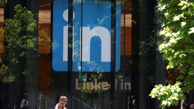 LinkedIn is launching a new AI tool. (Photo by Justin Sullivan/Getty Images)