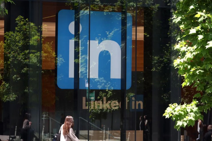 LinkedIn is launching a new AI tool. (Photo by Justin Sullivan/Getty Images)