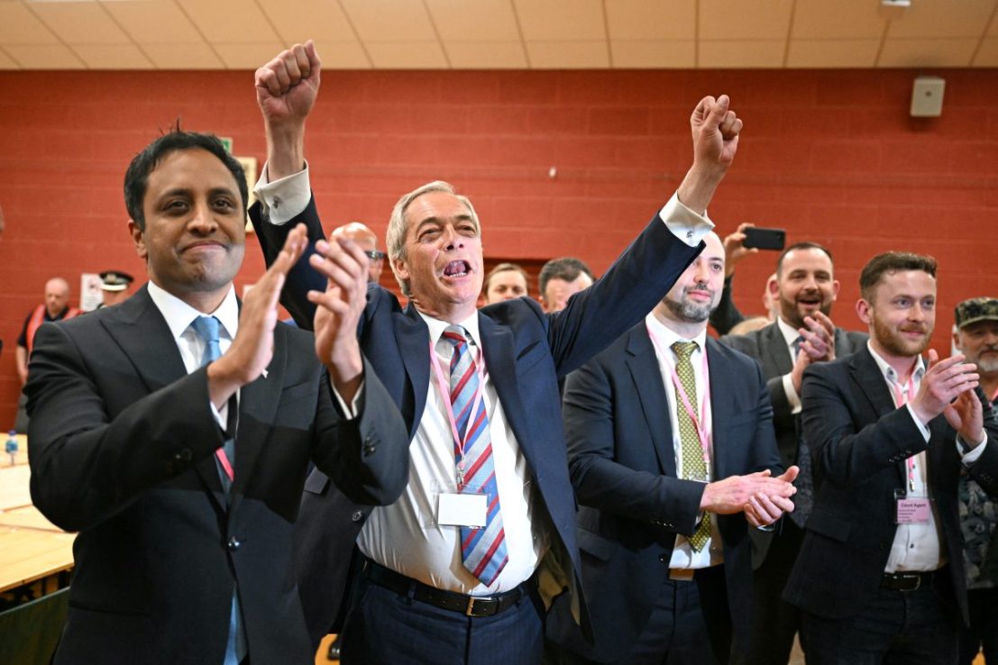 Sarah Pochin becomes Reform's sixth MP. (Photo by OLI SCARFF/AFP via Getty Images)
