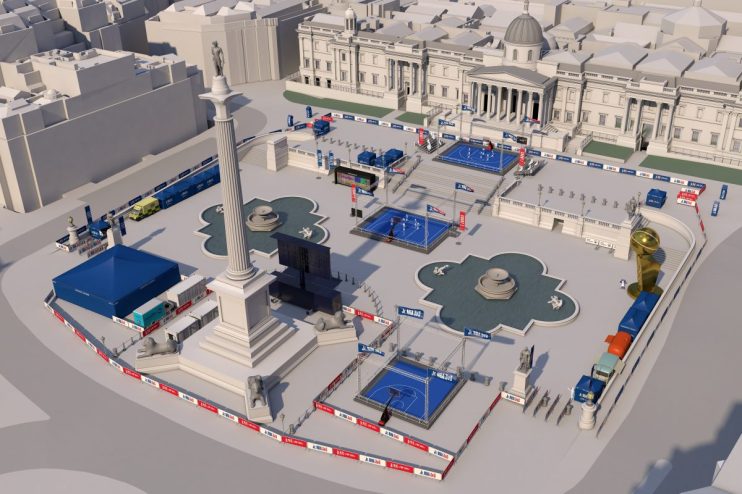 London landmark Trafalgar Square will host an NBA basketball final this summer as the capital gets set to welcome the American sporting behemoth.
